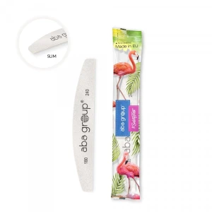 Aba group 10x Pilnik półksiężyc łódka szary zebra slim, gradacja 180/240 Bezpieczny Pakiet