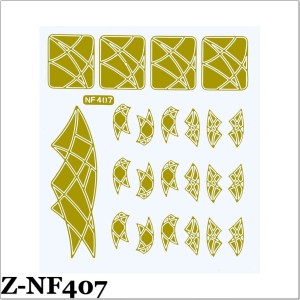 Z-NF 407. Szablon do wzorków - złoty
