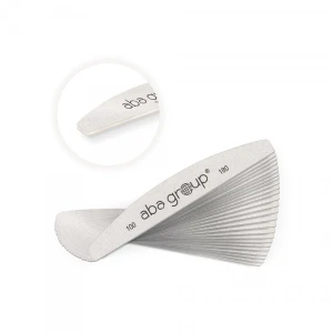 Aba group 25x Pilnik półksiężyc łódka szary zebra fat, gradacja 100/180