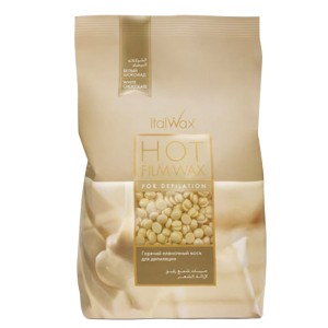ItalWax White Chocolate - wosk twardy w granulkach do depilacji bezpaskowej niskotemperaturowy 1kg