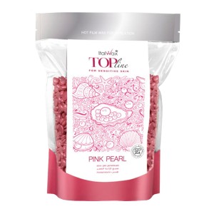 ItalWax Top Formula Pink Pearl Film wax 100g hipoalergiczny wosk różowa perła do skóry wrażliwej w granulkach do depilacji bezpaskowej niskotemperaturowy saszetka
