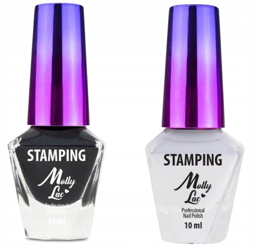 Molly Lac 2X Lakier do stempli i stampingu Czarny + Biały 01.png