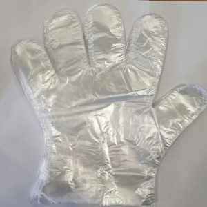 Rękawiczki foliowe HDPE 100 szt rękawice jednorazowe foliowe zrywki