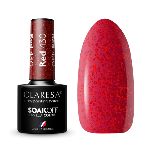 Claresa Lakier hybrydowy RED 430 5g 01.png