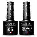 2x Claresa lakier hybrydowy TOP DIAMOND NO WIPE 5g + ULTRA BASE 5g 01.png