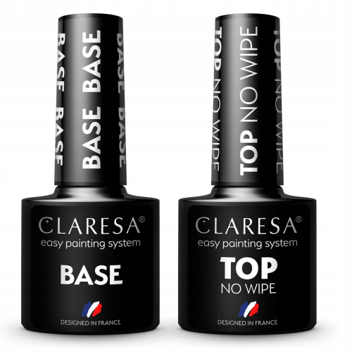 2x Claresa lakier hybrydowy TOP NO WIPE 5g + BASE 5g 01.png