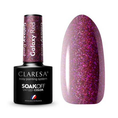 Claresa Lakier hybrydowy Galaxy Red 5g 01.png