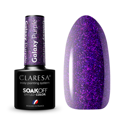 Claresa Lakier hybrydowy Galaxy Purple 5g 01.png