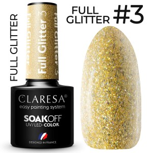 Claresa Lakier hybrydowy FULL GLITTER 3 5g