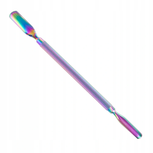 Dwustronne dłutko pusher do skórek i paznokci Rainbow YC004 radełko 01.png