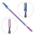 Dwustronne dłutko pusher do skórek i paznokci Rainbow YC004 radełko 02.png