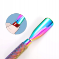 Dwustronne dłutko pusher do skórek i paznokci Rainbow YC004 radełko 05.png