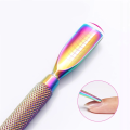 Dwustronne dłutko pusher do skórek i paznokci Rainbow YC004 radełko 06.png