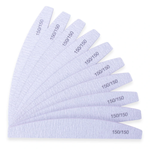 10x Pilnik do paznokci łódka zebra 150/150