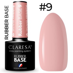 Claresa lakier hybrydowy BAZA RUBBER 9 base baza kauczukowa 5g