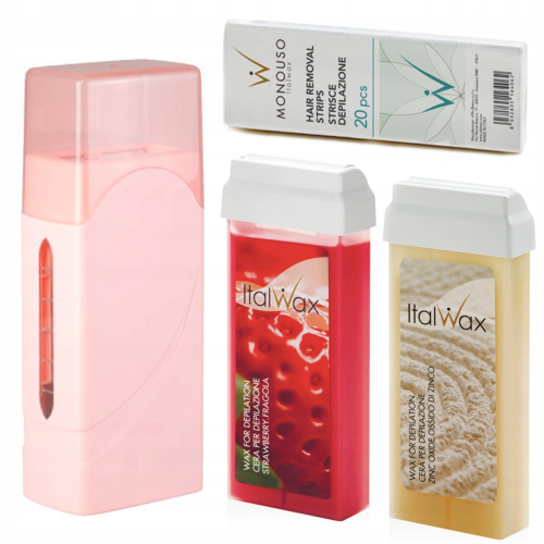 Zestaw ItalWax do depilacji podgrzewacz 40W Single Fo 2x rolka wosk aromatyczny 01.png