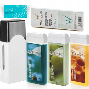 Zestaw ItalWax do depilacji podgrzewacz Single Fo 40W + 3x rolka wosk klasyczny