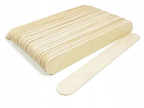 Szpatułki drewniane do depilacji woskiem i pastą 50 sztuk standard 01.png