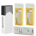 Depilacja zestaw 2x wosk ItalWax Lemon Flex podgrzewacz paski 100461.png