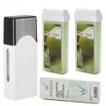 Depilacja zestaw 2x wosk ItalWax Olive Flex podgrzewacz paski 100460.png