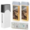 Depilacja zestaw 2x wosk ItalWax Natural Flex podgrzewacz paski 100452.png