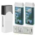 Depilacja zestaw 2x wosk ItalWax Azulen Flex podgrzewacz paski 100451.png