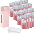 Zestaw do depilacji ItalWax 24x wosk w rolce Flex Rose + podgrzewacz + paski 01.png
