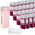 Zestaw do depilacji ItalWax 24x wosk w rolce Flex Raspberry + podgrzewacz 01.png