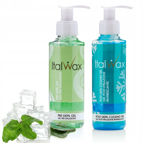 Zestaw ItalWax 2x100ml żel przed i po depilacji 01.png