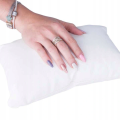 Poduszka podkładka do manicure brokatowa biała podłokietnik 03.png