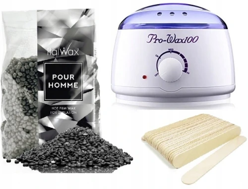 Zestaw do depilacji ItalWax wosk  100g do wyboru + podgrzewacz + szpatułki 01.png