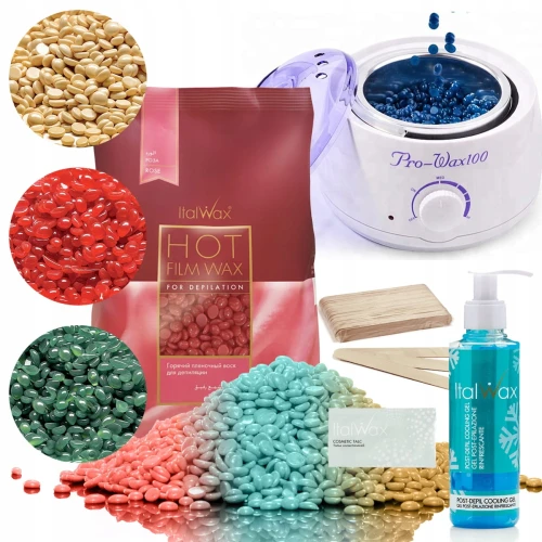 Zestaw do depilacji ItalWax wosk twardy 500g do wyboru + podgrzewacz 01.jpg