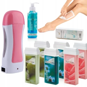 Zestaw do depilacji ItalWax 6x wosk w rolce + mocny podgrzewacz + żel + paski