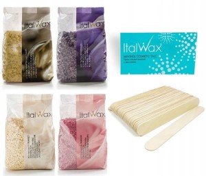 Zestaw do depilacji ItalWax 4x wosk twardy 100g + talk + szpatułki