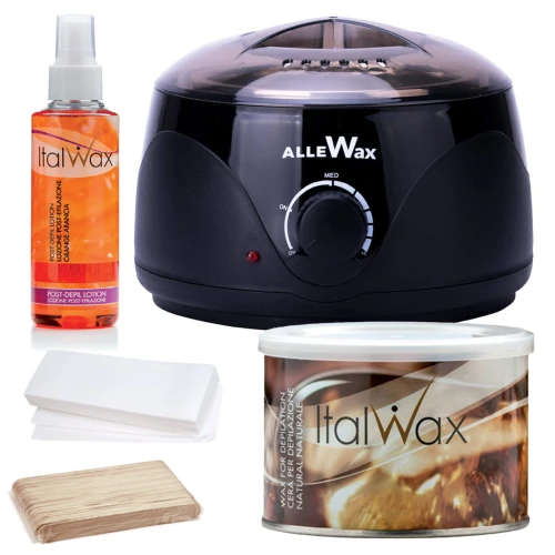 Zestaw do depilacji paskowej ItalWax podgrzewacz 100W + wosk w puszce naturalny + dodatki 01.jpg