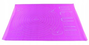 Silikonowa stolnica mata kuchenna 60x 45cm fioletowa AG282A