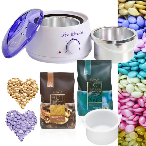 Zestaw do depilacji ItalWax + silikonowa miseczka 500ml 01.jpg