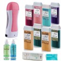 Zestaw ItalWax do depilacji - podgrzewacz 65W + 8x wosk w rolce Flex 100ml + żele + paski + talk 01.jpg