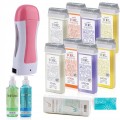 Zestaw ItalWax do depilacji - podgrzewacz 65W + 8x wosk w rolce Top Line 100ml + żele + paski + talk 01.jpg
