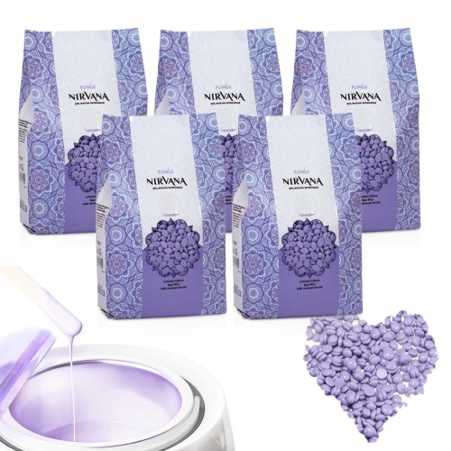 5x Wosk twardy do depilacji ItalWax Nirvana Film Wax Lavender lawenda 100g do podgrzewacza 01.jpg