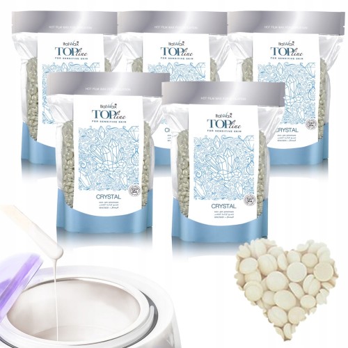 5x Wosk twardy do depilacji ItalWax Top Line Crystal 100g do podgrzewacza 01.jpg