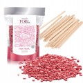 Wosk twardy do depilacji ItalWax Top Line Pink Pearl 100g + szpatułki 10 sztuk 01.jpg