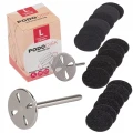Dysk tarcza do pedicure Pododisk zestaw trzpień z dyskiem + nakładki tarcze wymienne L 25mm 02.jpg