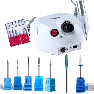 Frezarka do paznokci 40W + profesjonalny zestaw frezów