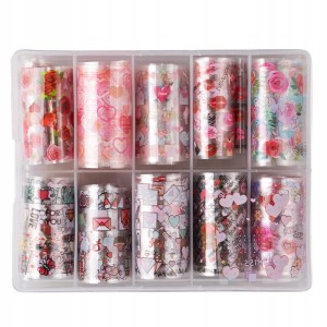 10x Folia transferowa - 10 sztuk po 100 cm w pudełku box XKZ 32-03