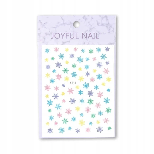 Naklejki do paznokci cienkie samoprzylepne świąteczne Joyful Nail nr 1211 01.jpg
