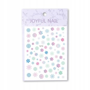 Naklejki do paznokci cienkie samoprzylepne świąteczne Joyful Nail nr 1213