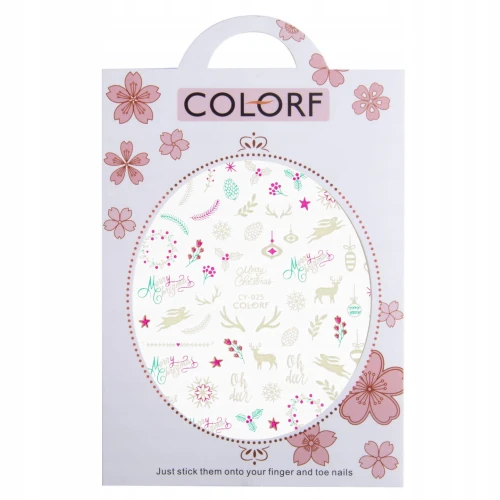 Naklejki do paznokci cienkie samoprzylepne świąteczne Colorf CY-025 01.jpg