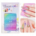 Naklejki do paznokci cienkie samoprzylepne Flower Nail Dried black nr B066 04.jpg