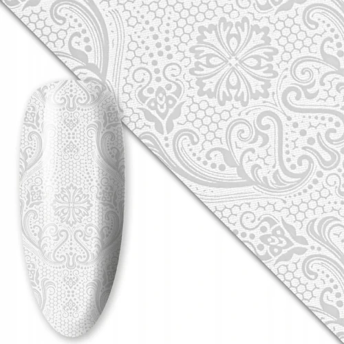Folia transferowa do zdobień paznokci 80 cm White nr 9 01.jpg